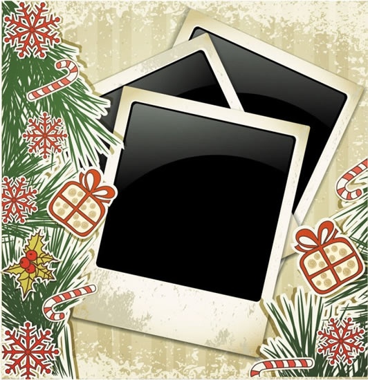 christmas greeting cards photo vector