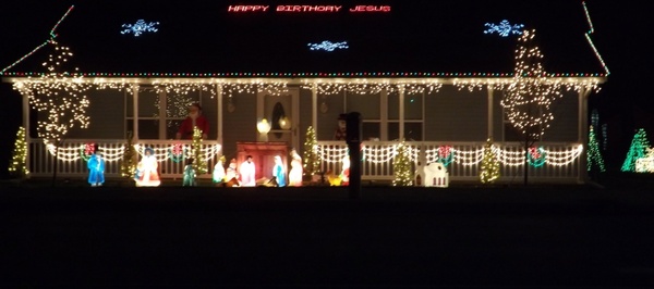 christmas holiday light display