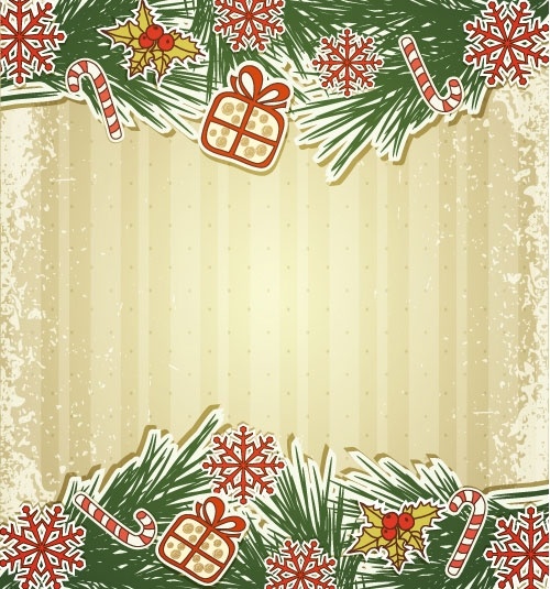 christmas label 02 vector