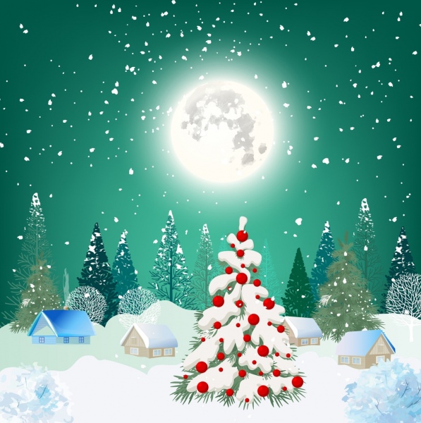 New Christmas Eve Backdrop 7x5ft Winter Snow Frozen World Green Pine Tree Background Merry Christmas Starring Night Party Decoration Banner Photography Backdrops