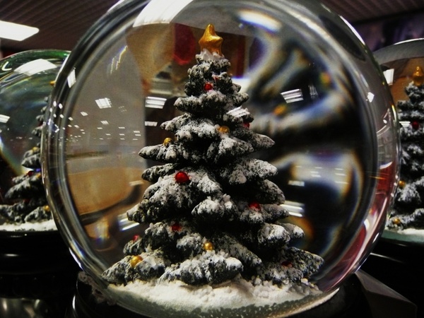 christmas ornament glass