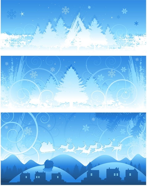 christmas snow background vector