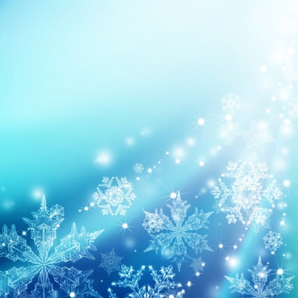 Christmas snowflake fantasy background
