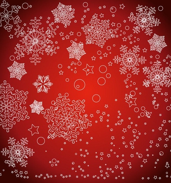 christmas snowflakes vector graphic 