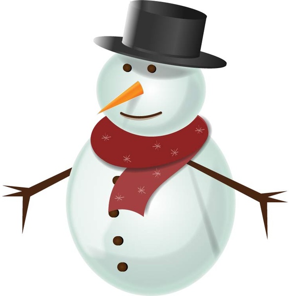 Christmas snowman Vectors graphic art designs in editable .ai .eps .svg ...