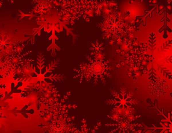 christmas snowy red vector background