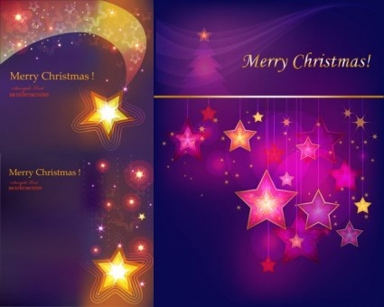 christmas stars shiny background art vector