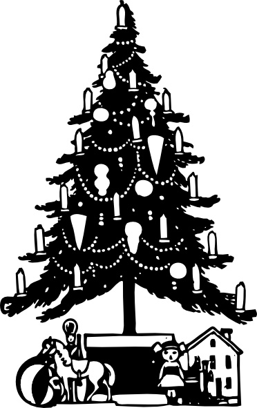Black and white pine tree clip art free vector download (227,548 Free ...