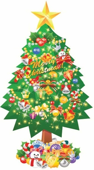 Download Free christmas tree clip art vector images free vector ...
