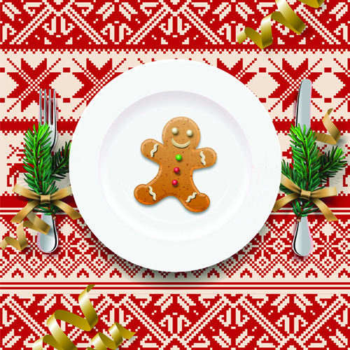 christmas with14 new year creative background set 