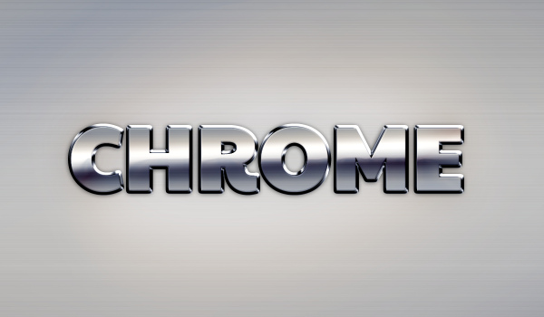 chrome text effect