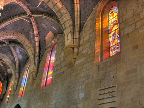 church interior windows