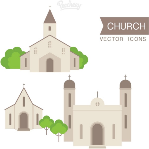 church set illustration