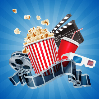 Cinema movie vector background graphics Free vector in Encapsulated ...