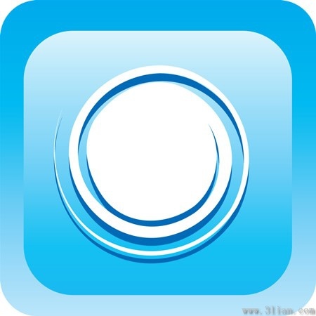 circular icon vector blue background