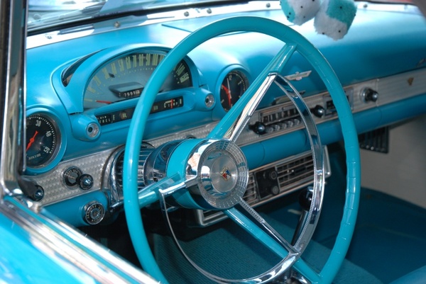 classic car blue classic