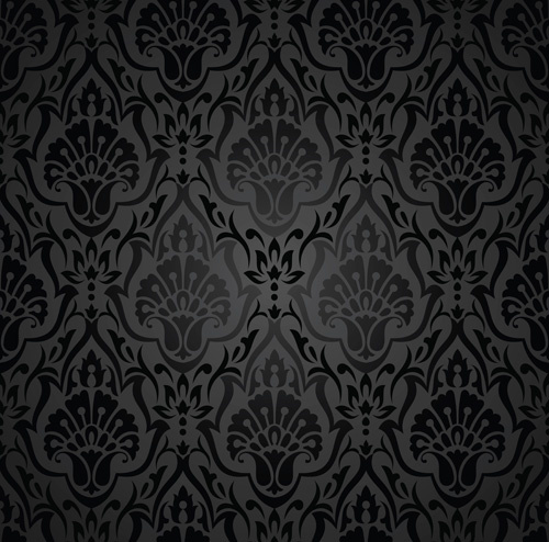 classic floral background vector
