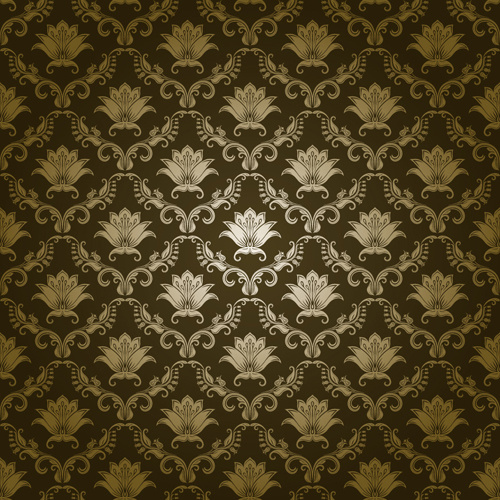 classic floral pattern vector 