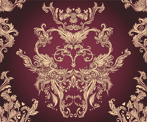 classic floral pattern vector