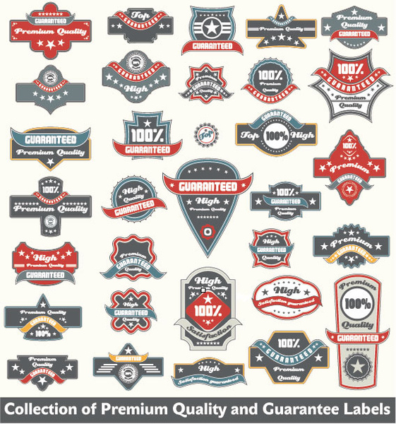 classic label stickers free vector