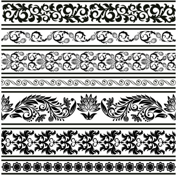 classic lace pattern 09 vector 