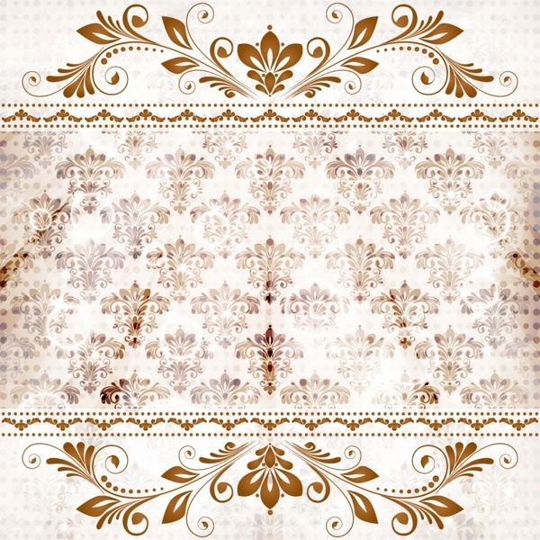 decorative pattern template elegant symmetric vintage design
