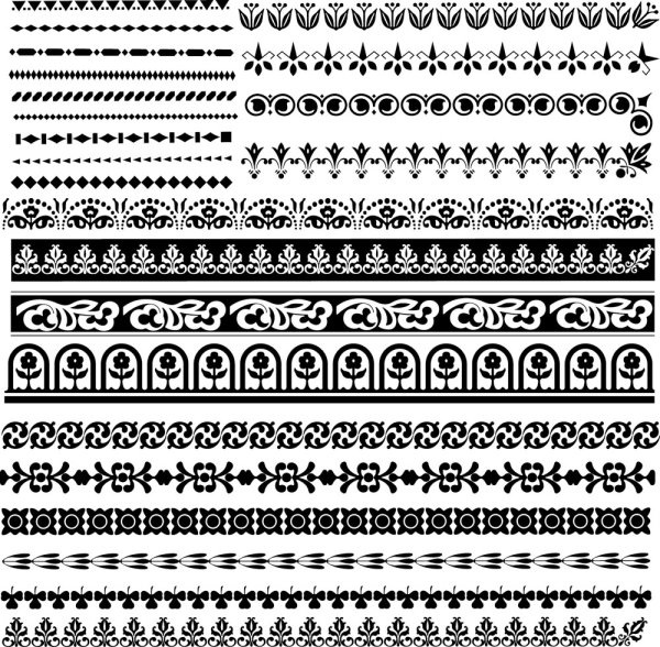 classic traditional pattern lace 03 vector