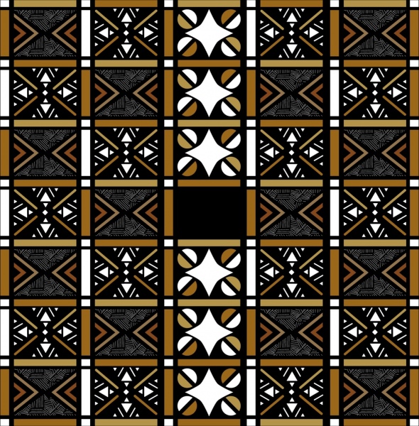 classical pattern design seamless squares decoration
