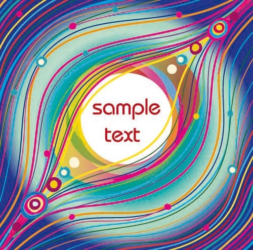 classical pattern vector colored lines