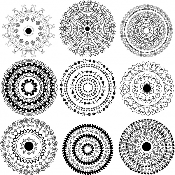 Download Circle pattern vector art free vector download (223,840 ...