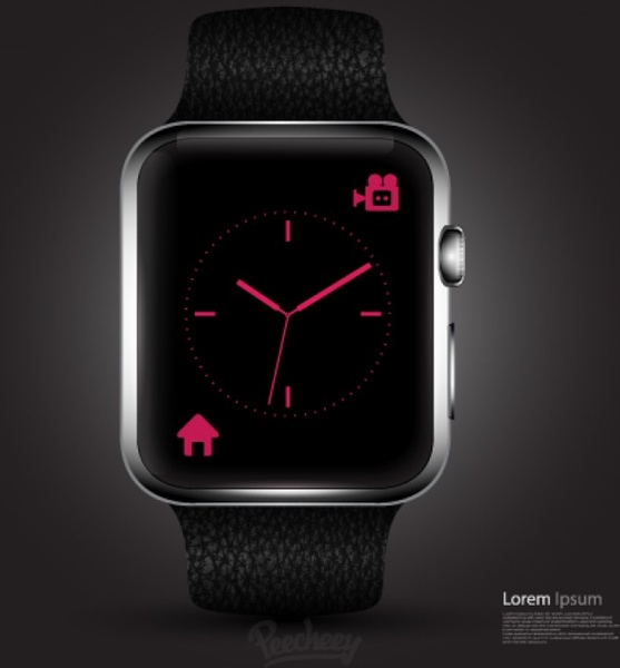 clean mockup design of the apple smartwatch