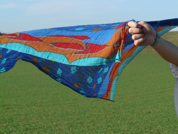 cloth scarf wind