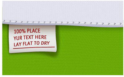 clothing dedicated labels vector 