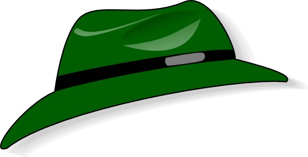 Clothing Green Hat clip art 