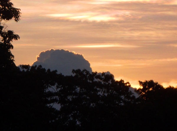 cloud at sunset