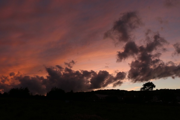 cloud dark dusk evening landscape light morning
