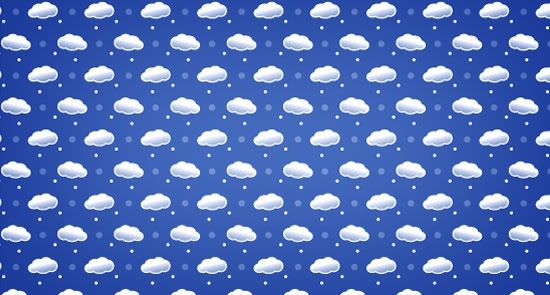 cloud seamless vector pattern 