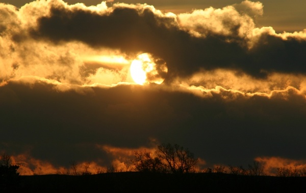 clouds sun sunset