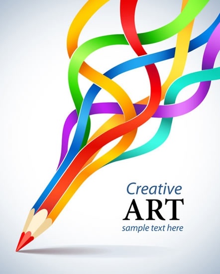Cmyk colored pencils vector Vectors graphic art designs in editable .ai ...