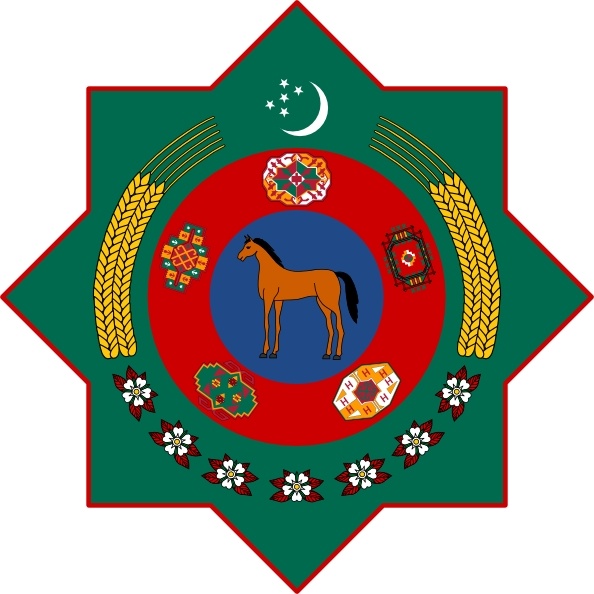 Coat Of Arms Of Turkmenistan clip art