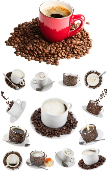coffee and coffee beans definition picture