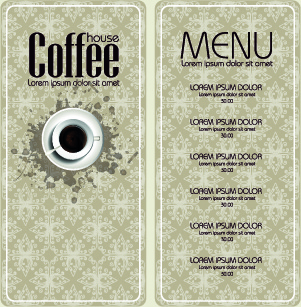 coffee banner and menu design vector