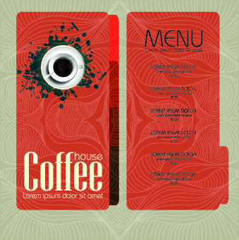 coffee house menu cover design