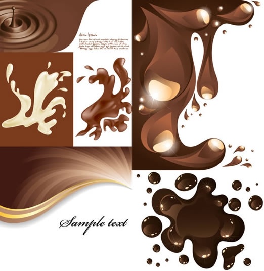coffee background templates modern splashing liquid motion design