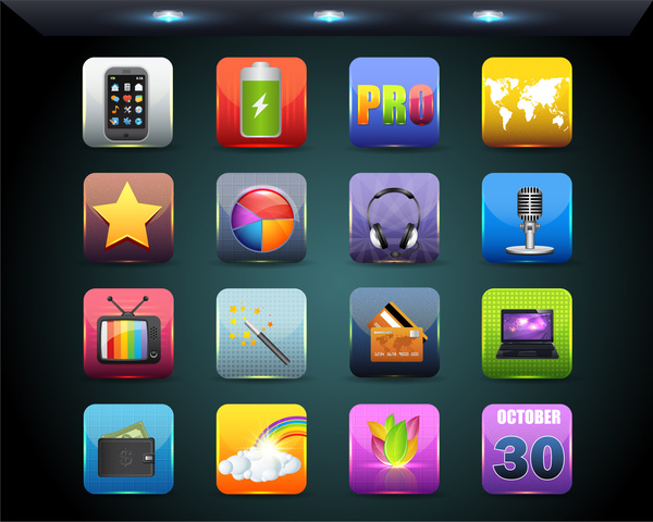 collection of app icons