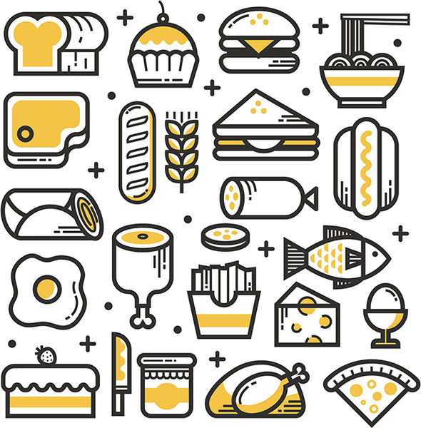 collection of food items