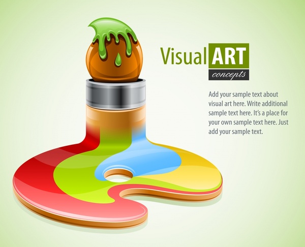 visual art background modern colorful 3d melt