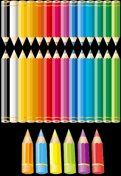 color pencil vector