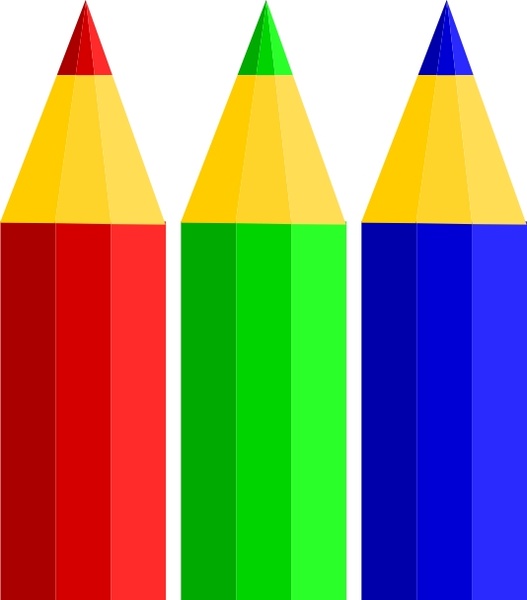 Color Pencils clip art 