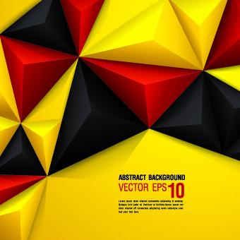 Download Colored 3d shapes background vector Free vector in ...